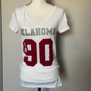 PINK VS OU FOOTBALL TEE